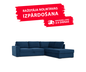 Diivan MODERN SLEEPING (Parem avatud nurga, väljatõmmatav)(Tumehall)